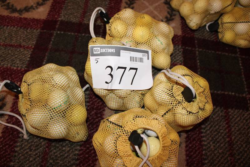 lot 377 image: Bag Lot of (5) Practice Golf Balls.