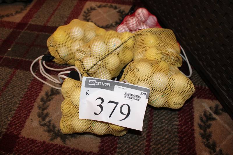 lot 379 image: Bag Lot of (6) Practice Golf Balls.