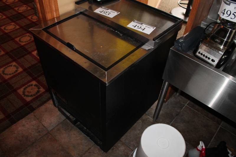 lot 494 image: True Glass Chiller Model T-24-GC 14HP 115V 25 x 26.5 x 33.5.