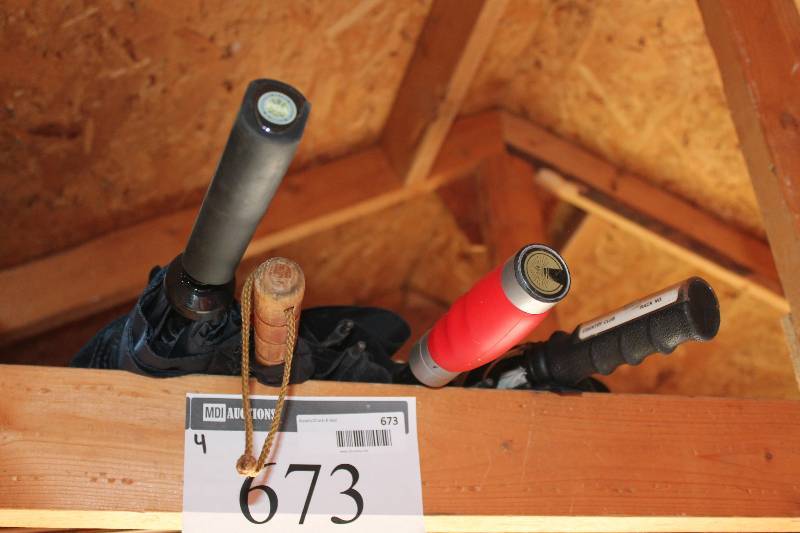 lot 673 image: Lot of (4) Golf Umbrellas Includes Only Umbrellas.