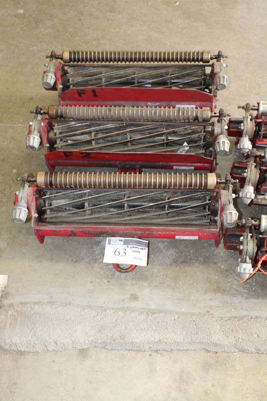 lot 63 image: Lot of (3) Commercial Lawn Mowing Blades For Golf Greens.