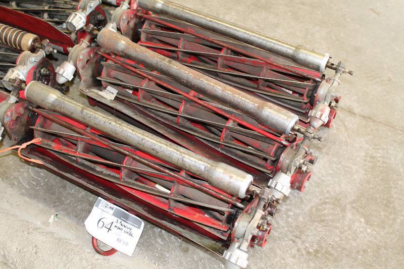 lot 64 image: Lot of (3) Commercial Lawn Mowing Blades For Golf Fairway.