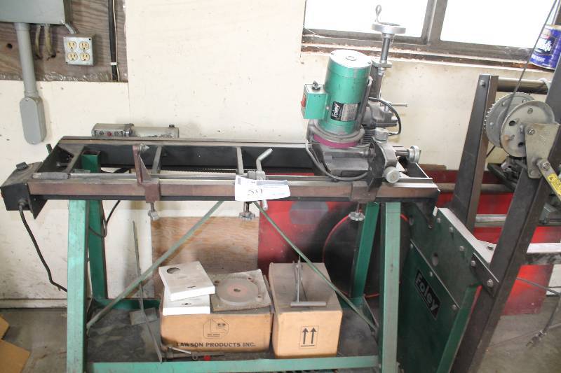 lot 59 image: Foley Sharpener wTable Base. & Grinding Disc.