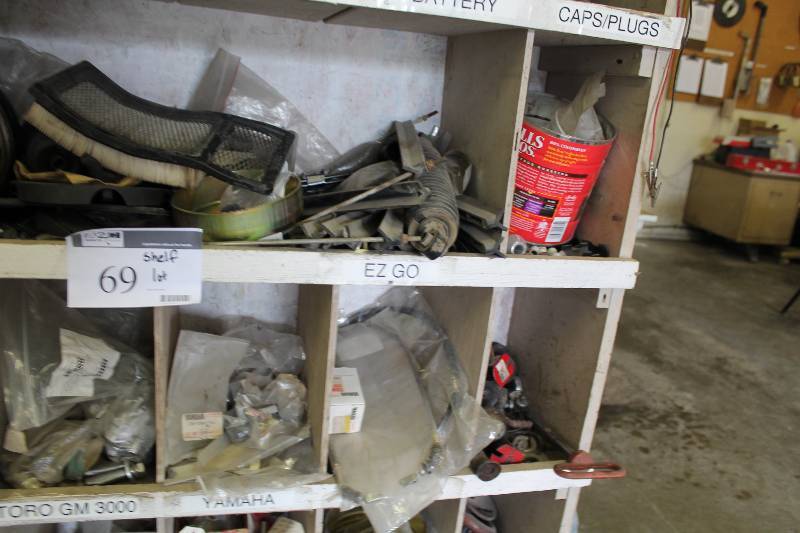 lot 69 image: Shelf Lot Including Miscellaneous Filters Hardware And More.