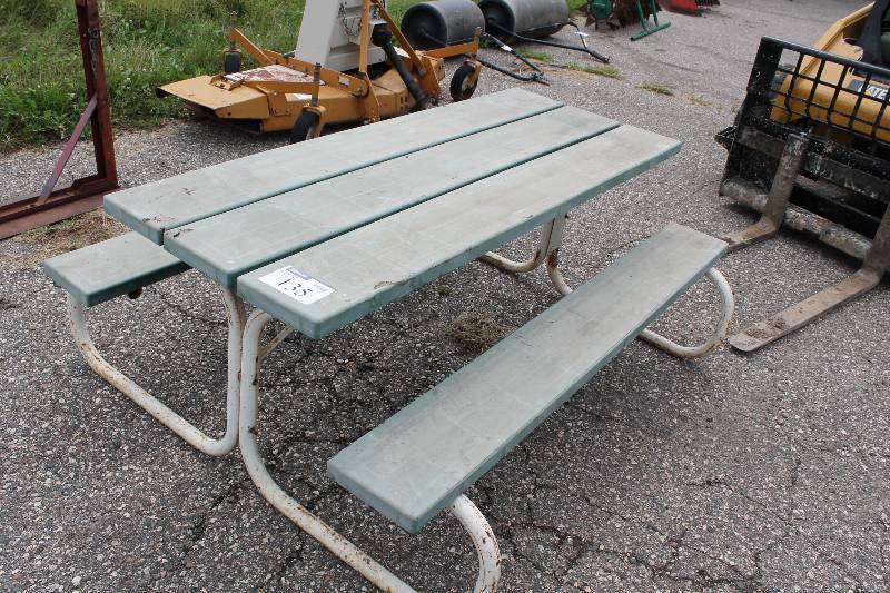 lot 135 image: Picnic Table wBench Seating 60 x 72 x 29.