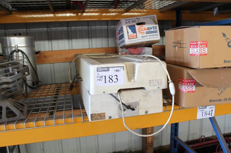 lot 183 image: Lot of (2) Glo-Ice Illuminated Ice Trays 16 x 53 x 5.5.