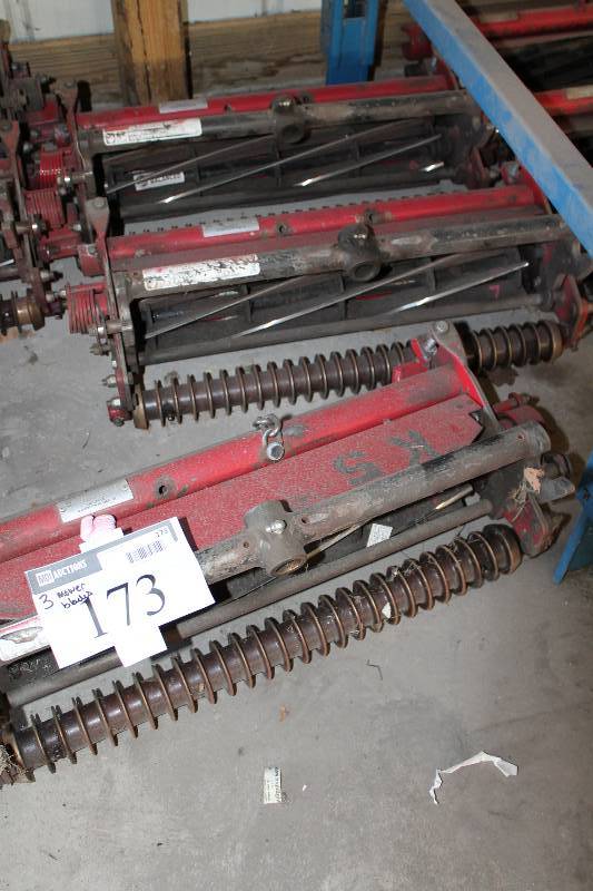 lot 173 image: Lot of (3) Commercial Lawn Mowing Blades.