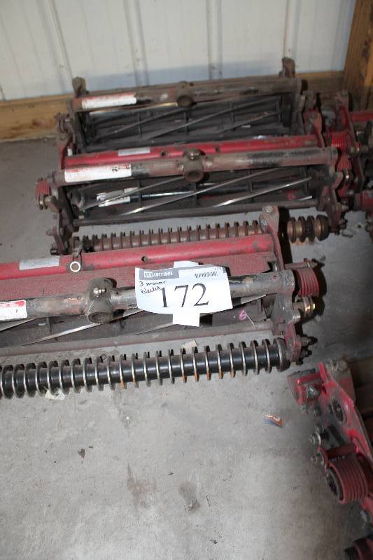 lot 172 image: Lot of (3) Commercial Lawn Mowing Blades.