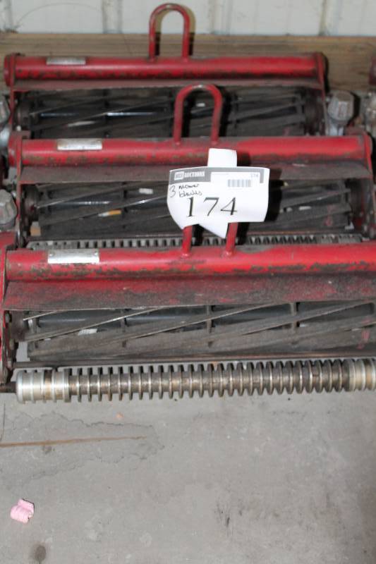 lot 174 image: Lot of (3) Commercial Lawn Mowing Blades.