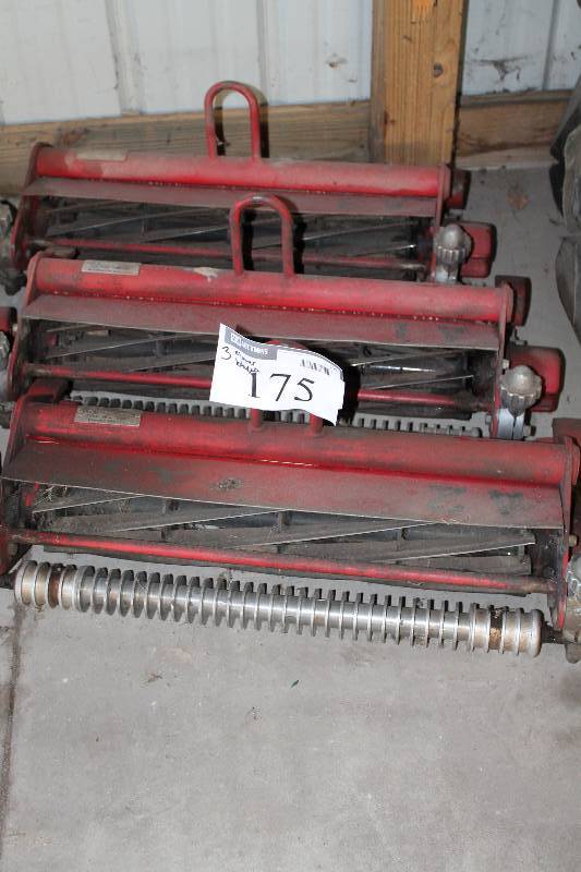 lot 175 image: Lot of (3) Commercial Lawn Mowing Blades.