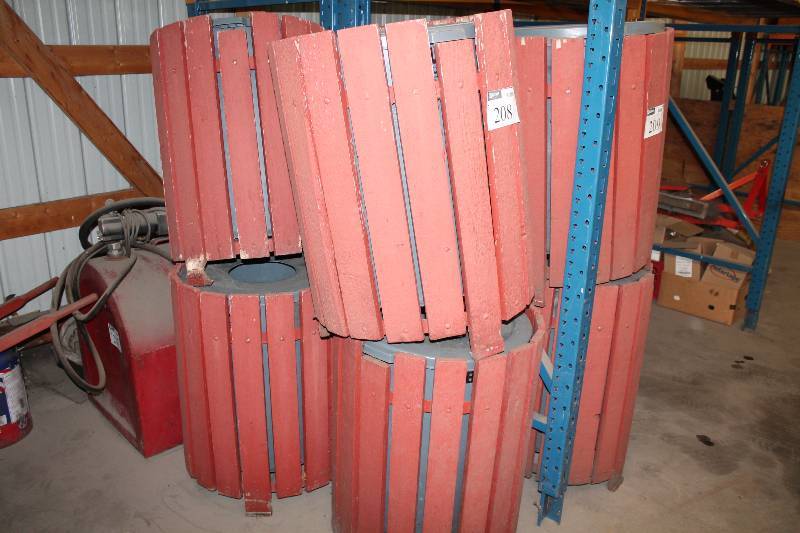 lot 208 image: Lot of (4) Garbage Can Enclosures.