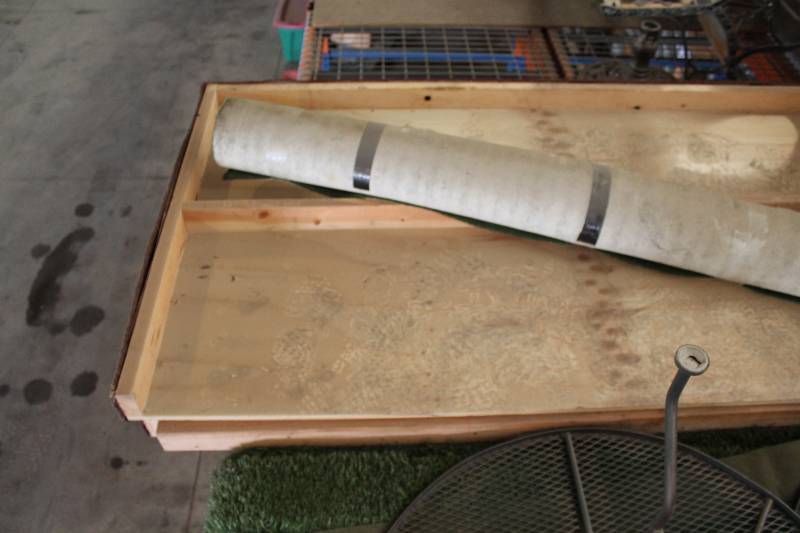 lot 255 image: Indoor Golf Lot Including Wooden Bases wGolf Cup Astroturf And More 97 x 49 x 25 (2)