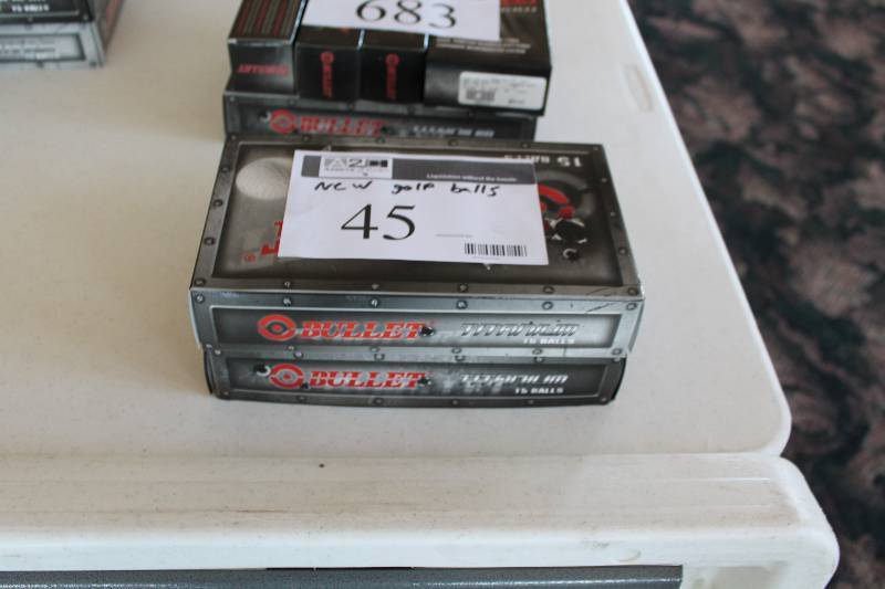 lot 45 image: Case Lot of (2) Bullet Titanium Golf Balls app. 15 perCase