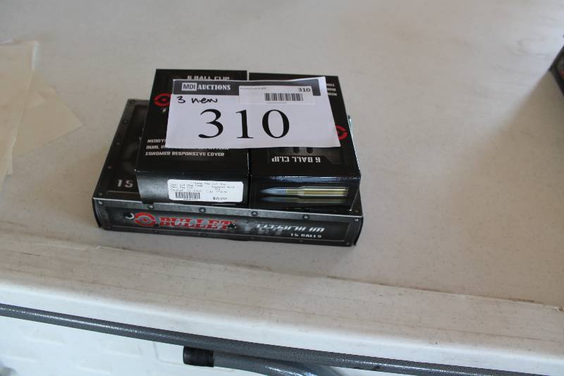 lot 310 image: Box Lot of (3) Bullet Titanium Golf Balls app. 27 total ct.