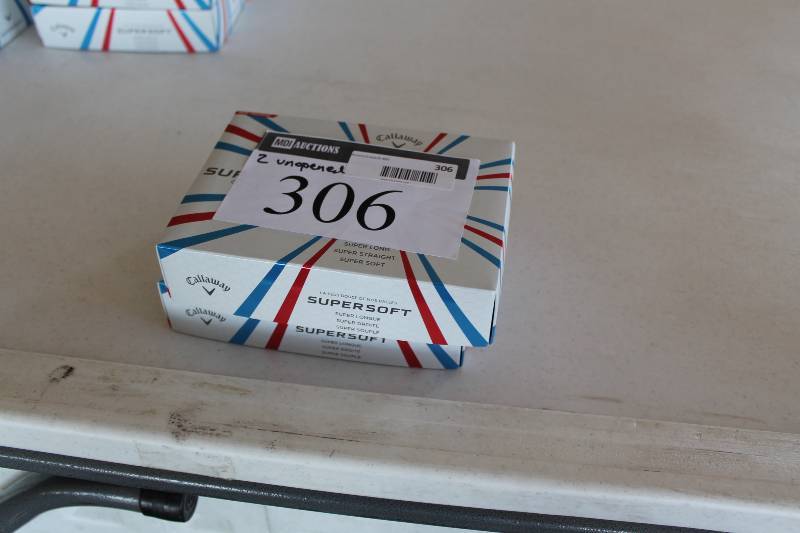 lot 306 image: Case Lot of (2) Callaway Supersoft Golf Balls app. 24 total ct.
