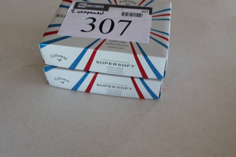 lot 307 image: Case Lot of (2) Callaway Supersoft Golf Balls app. 24 total ct.