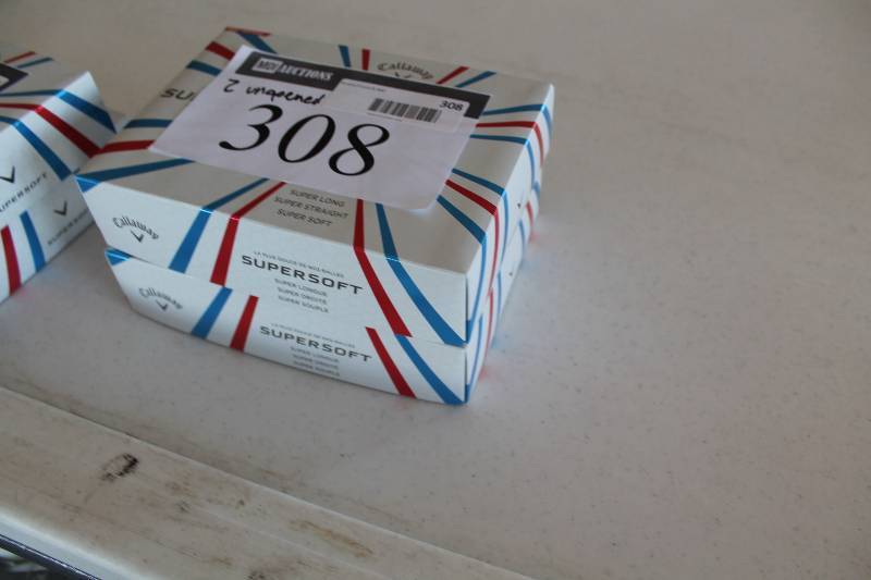 lot 308 image: Case Lot of (2) Callaway Supersoft Golf Balls app. 24 total ct.