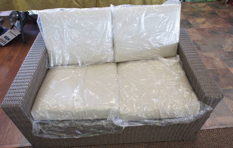 Wicker Patio Bench Seat