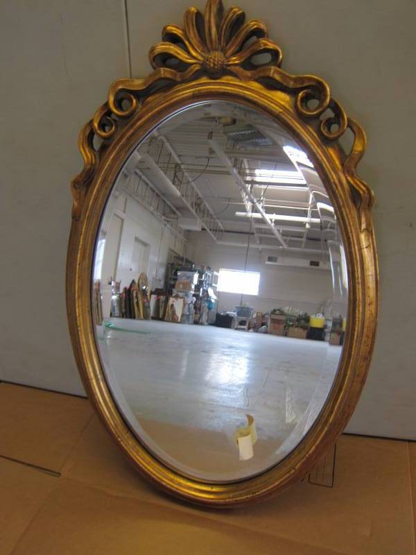 Oval Beveled Mirror