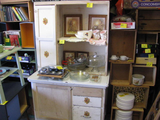 Hoosier cabinet white