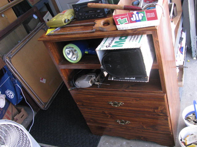 cabinet with all items pictured
