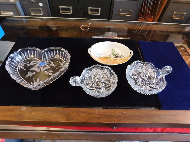 lot of crystal and glass