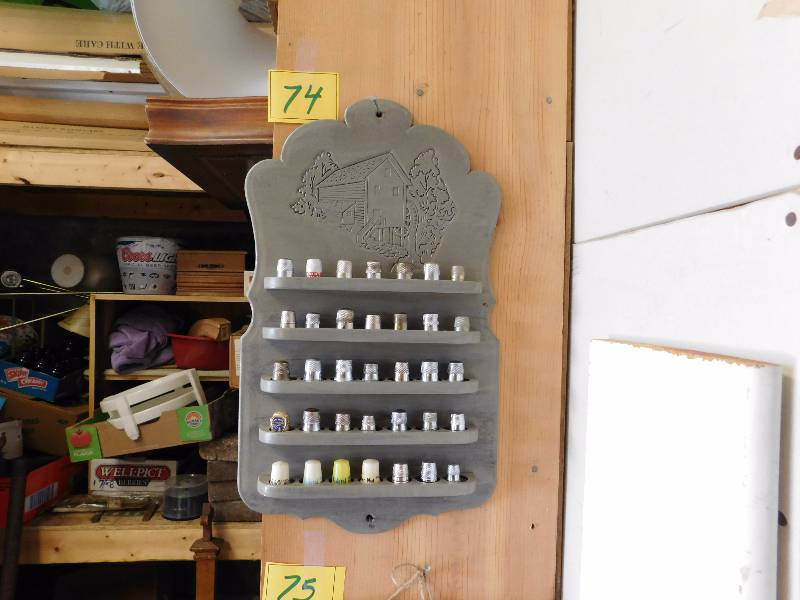 35 thimbles on thimble display