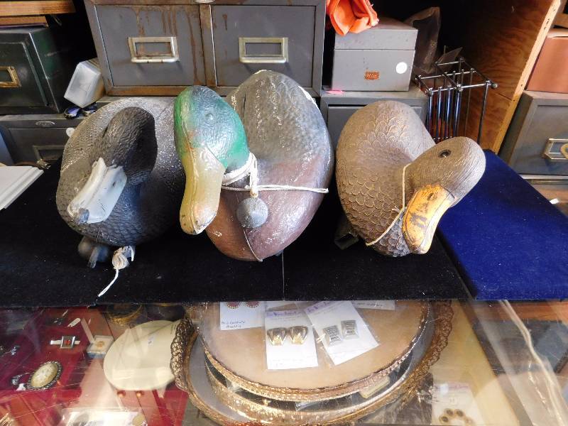 3 duck decoys