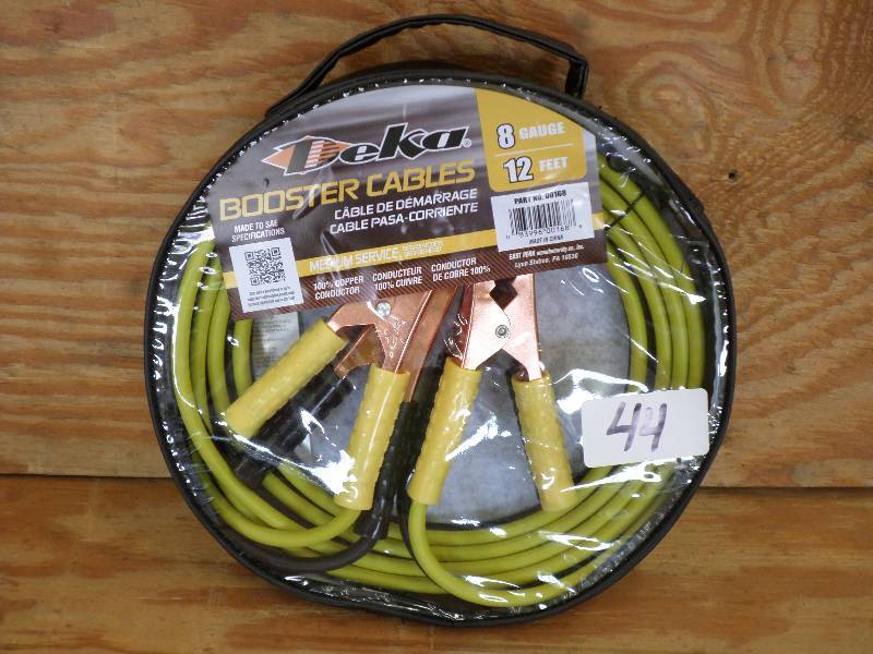 Deka 12ft 8-Gauge Booster Cable Set...