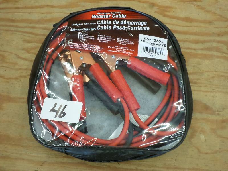 12ft 10-Gauge Booster Cable Set ...