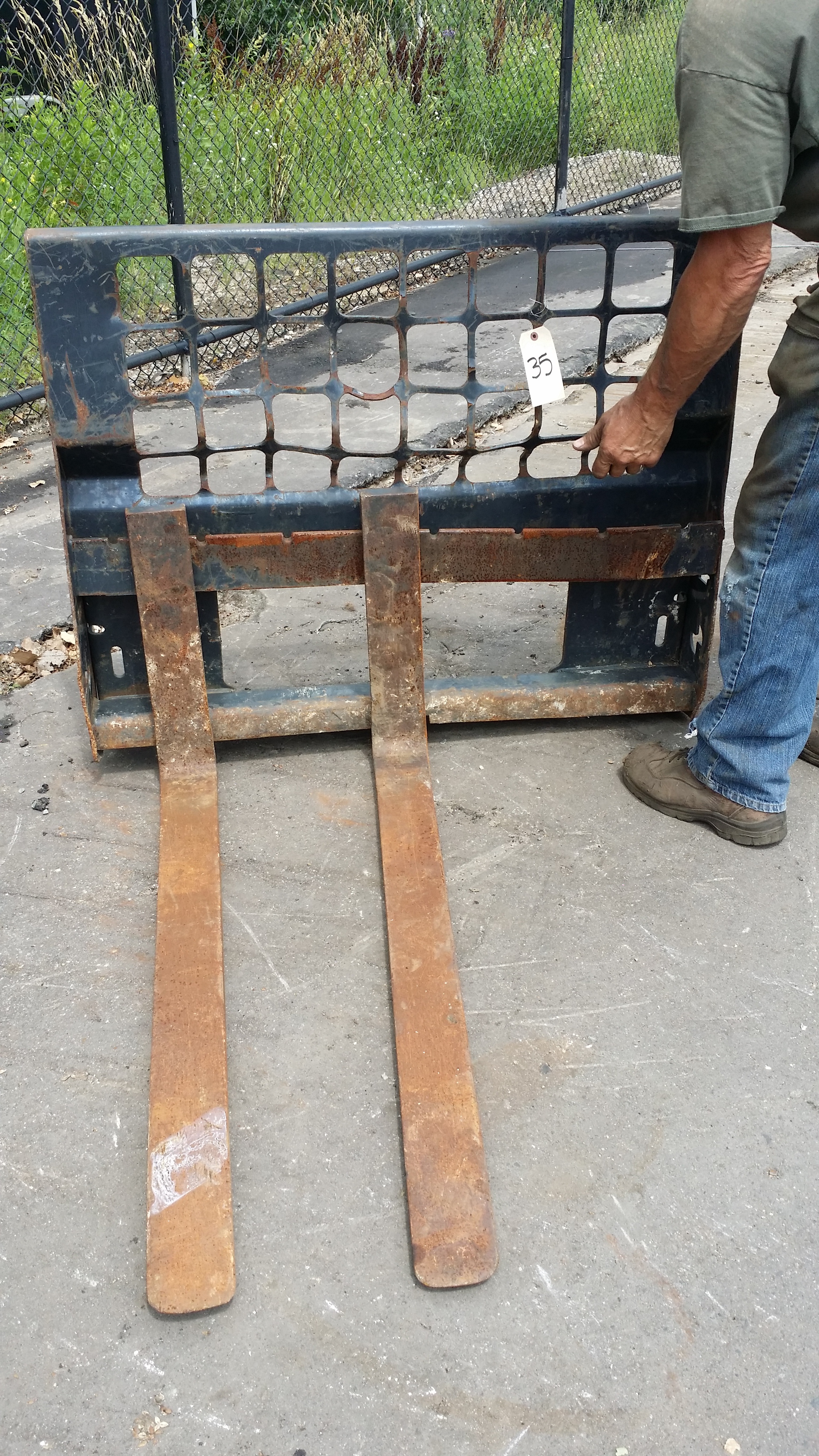Front end of Fork Lift