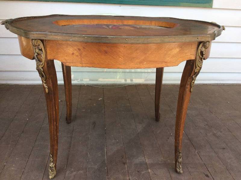 Ormolu Hand Painted Art Table from Italy c. 1860s