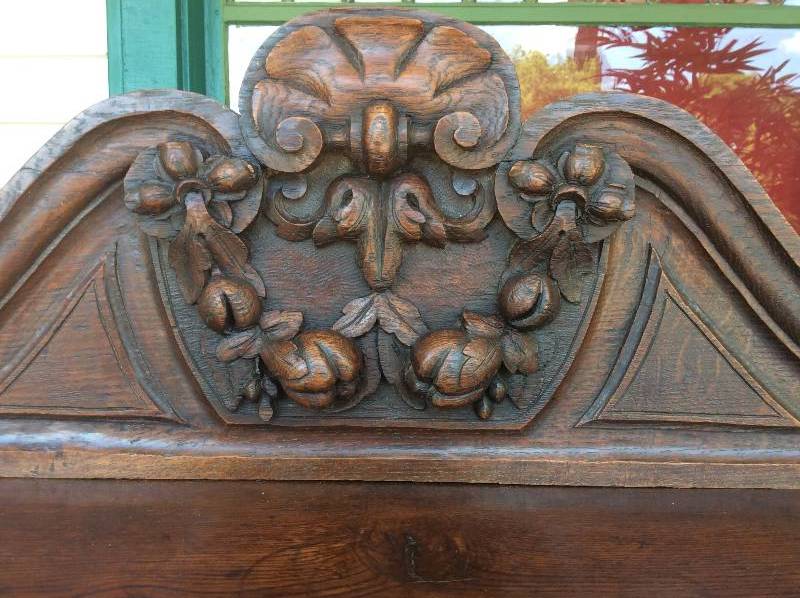 19th Century 3-Tiered Carved Oak French Server