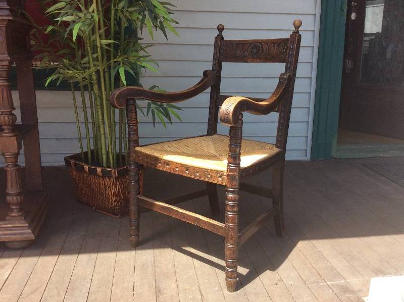 Hand Carved English Chair c. 1890