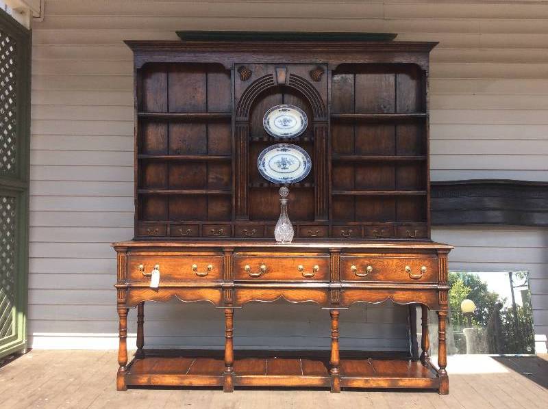 Gorgeous Antique Welsh Buffet  Hutch