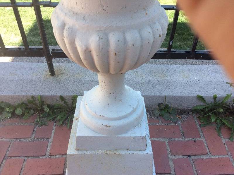 Large Cast Iron Urn from Sheffield, England