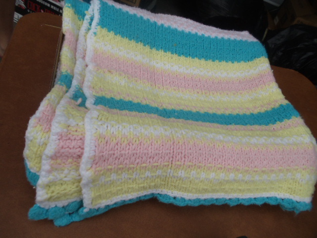 lot 111 image: Crochet Baby Blanket