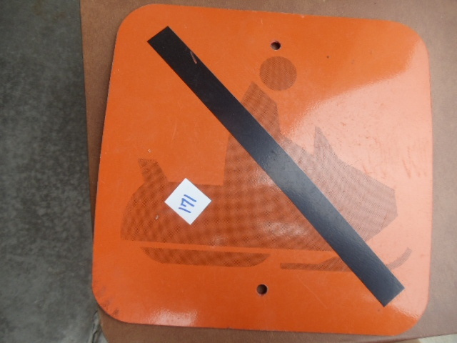 lot 171 image: No Snowmobile Sign