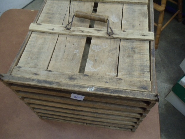 lot 210 image: Antique Egg Crate