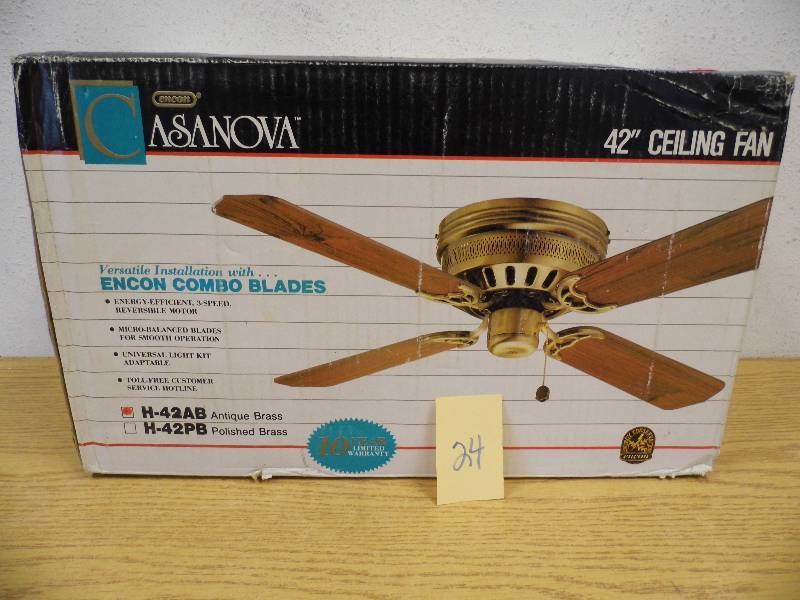 New Casanova Ceiling Fan