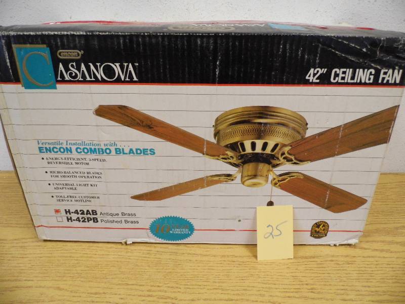 New Casanova Ceiling Fan