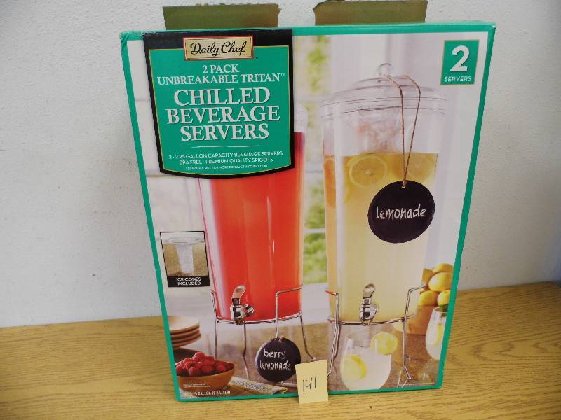 2 Pack Chilled Beverage Servers