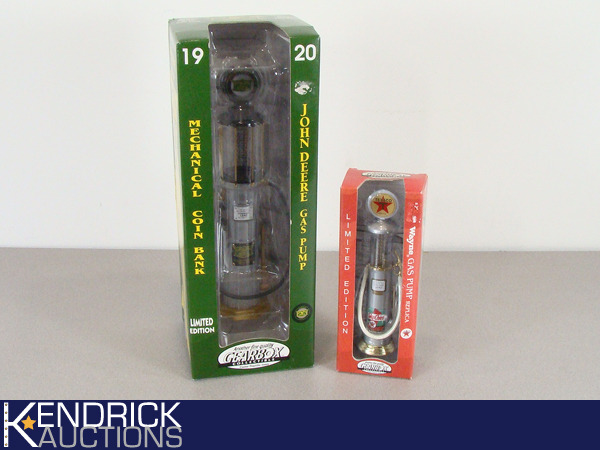 lot 55 image: 2 NRFB Mint in Box Gearbox Collectible Die Cast Vintage Gas Pumps