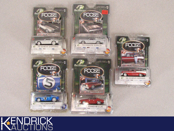 lot 72 image: 5 Vintage MINT ON CARD Full Throttle Foose Cars