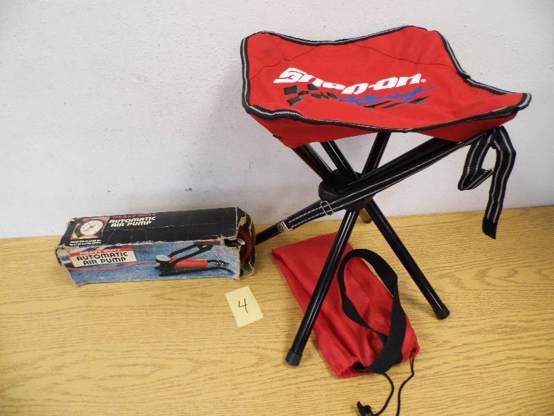 Snap On Racing Stool & Air Pump