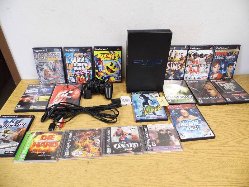 PS2 Game System w Games