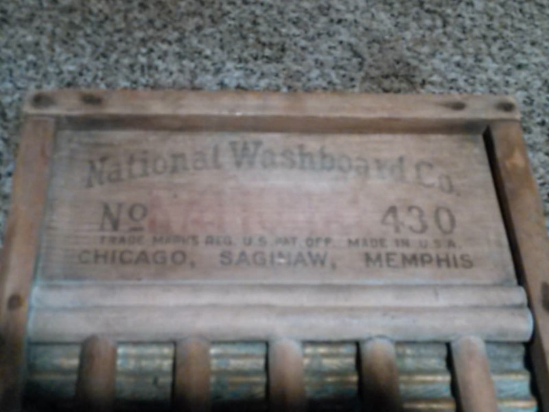 VERY COOL ANTIQUE WASH BOARD-GREAT ADVERTISING PIECE