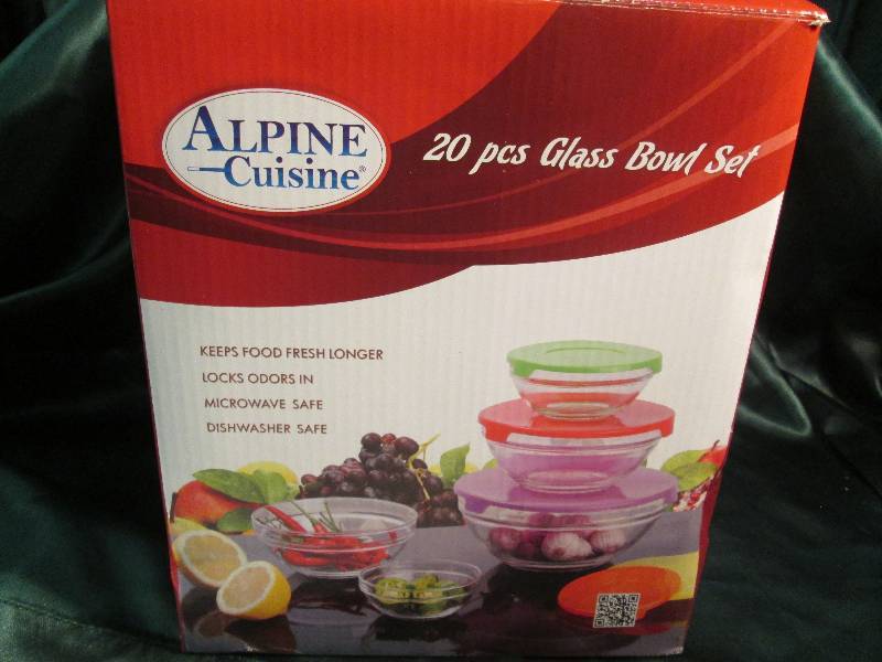 Alpine Cuisine 20 Pc. Glass Bowl Se...