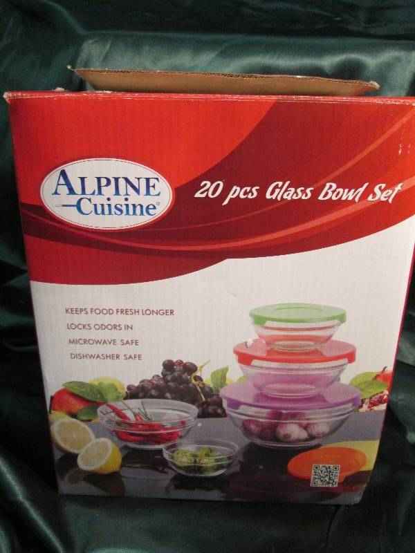 Alpine Cuisine 20 Pc. Glass Bowl Se...