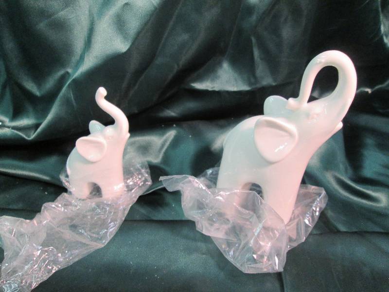 2 Pc. Set Big and Small Porcelain E...